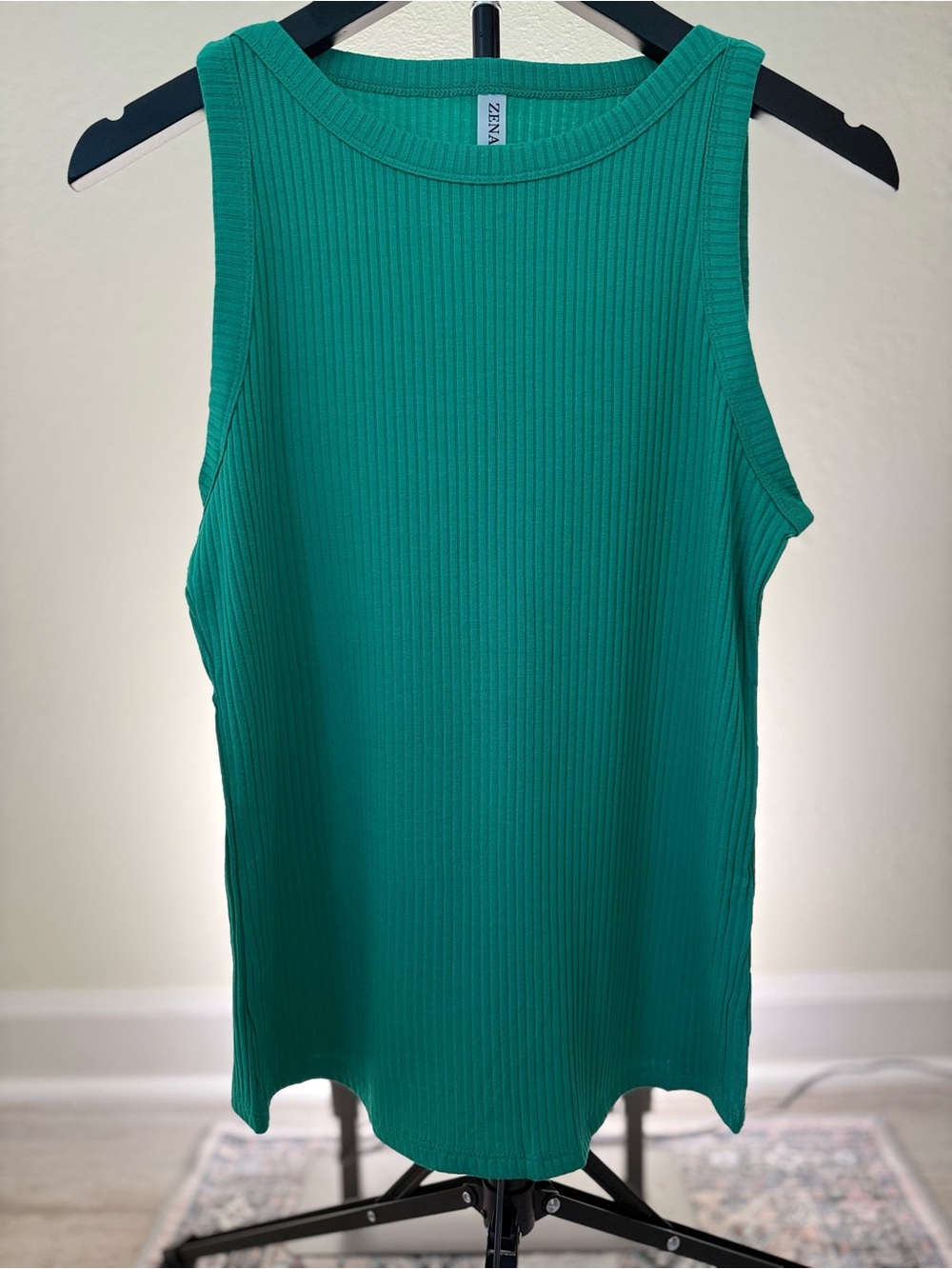 NEW Zenana Ribbed Tank Top - Kelly Green - S/M/L